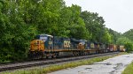 CSX waiting in the rain